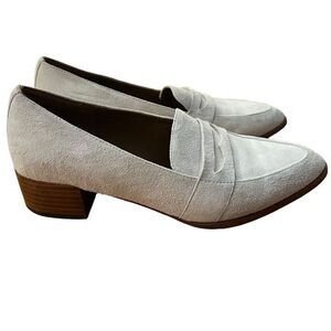 Everlane Block Heel Suede Penny Loafer Size 6.5